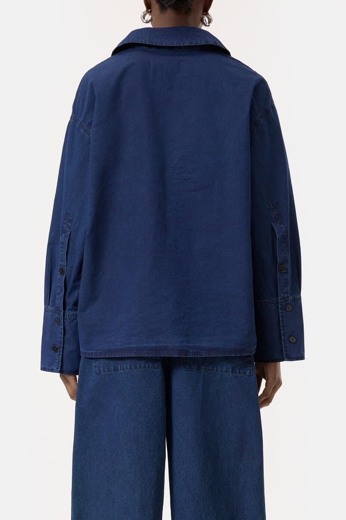 Closed Deep V Neck Blouse Dark Blue Taglia: S | Maglie a manica lunga Outlet | Donna | Blu