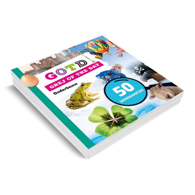 Grej of the day - wandkaartjes onderbouwboek