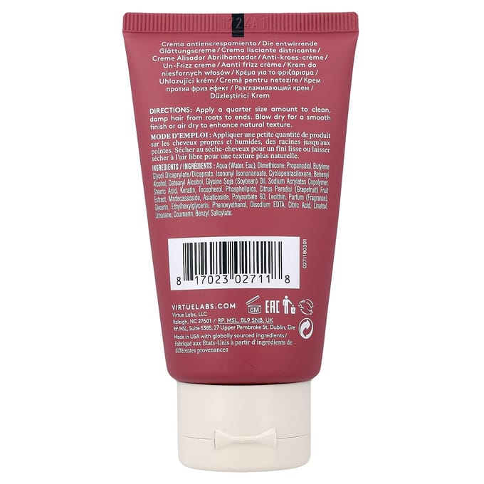 Virtue Labs, Crème Lissante Non Grasse, 60ml (2 fl oz) brown