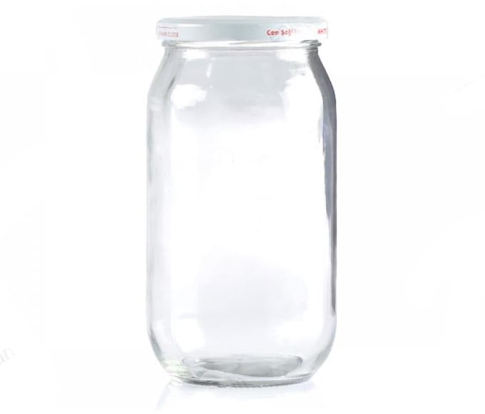 Voorraadpot - 1 l + 1000 ml - Glas