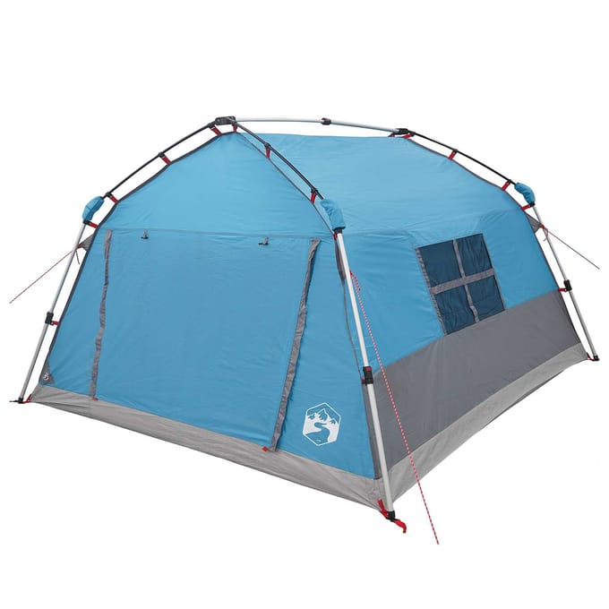 vidaXL - Instanttent - waterdicht - 4-persoons - Blauw