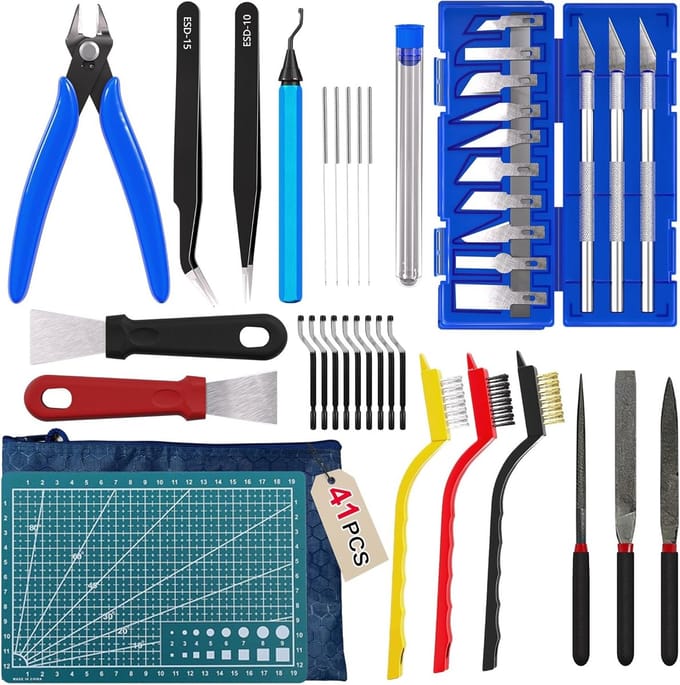 Complete 3D-printer gereedschapsset met 41 accessoires voor optimaal printresultaat en onderhoud