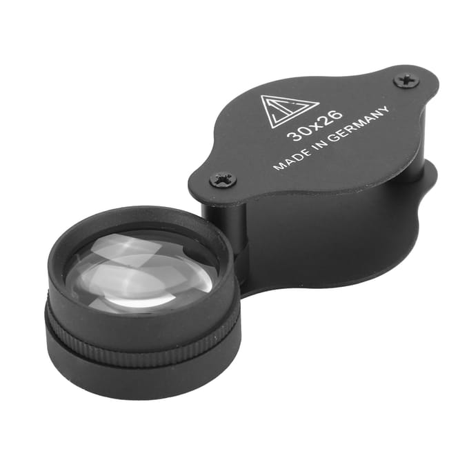 30X Vergrootglas Opvouwbaar Draagbaar Vergrootglas Oogloep Vergrootglas voor Sieraden Antiek