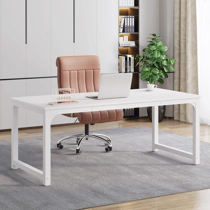 Groot Bureau 160x80cm Industrieel Stijl voor Thuiswerkplek en Kantoor