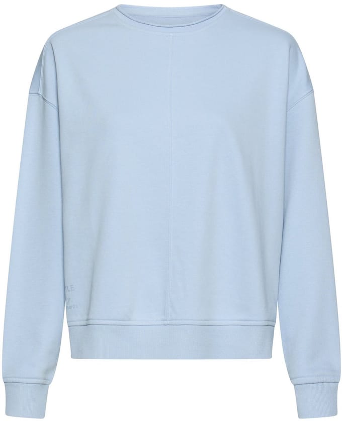 camel active Sweatshirt van katoenmix - Maat womenswear-S - Lichtblauw