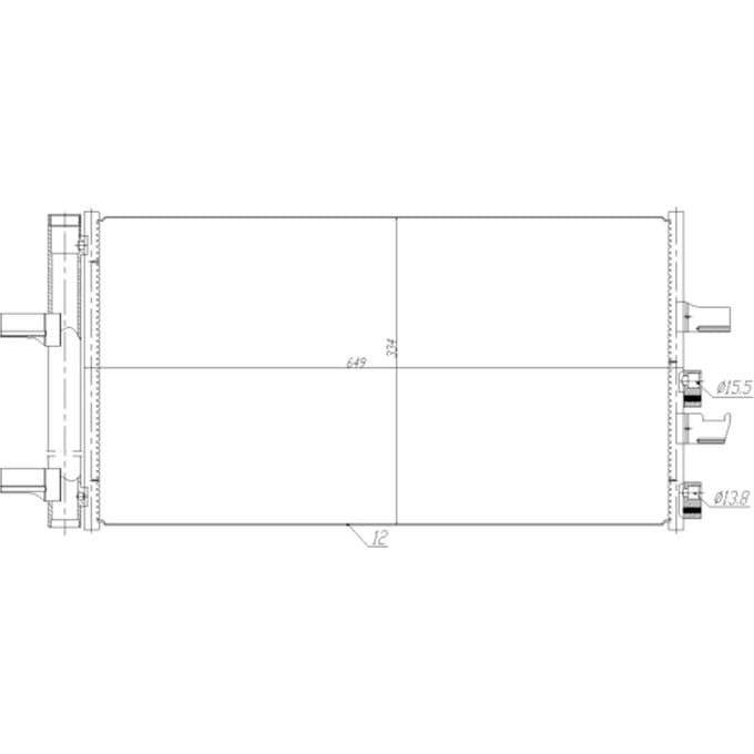 Condensor, airconditioning NRF 350474