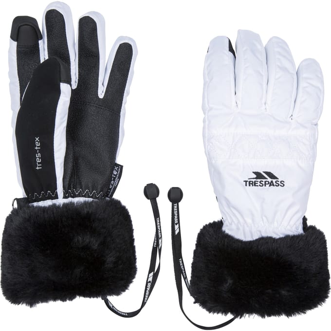 Trespass Vrouwen/dames Yanki-handschoenen (Wit)