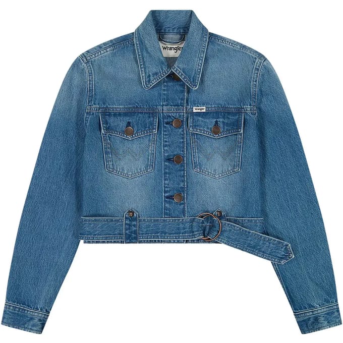 Wrangler Moto Spijkerjas Blauw M Vrouw