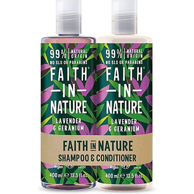 Faith in Nature Lavendel & Geranium 2 in 1 Pack - Shampoo & Conditi...