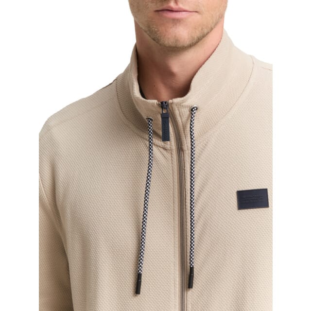 Tom Tailor Ultralicht sweatjack met opstaande kraag