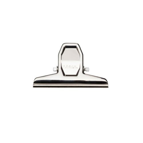 Papierklem maul pro 75mm capaciteit 20mm zilver 2 Stuks