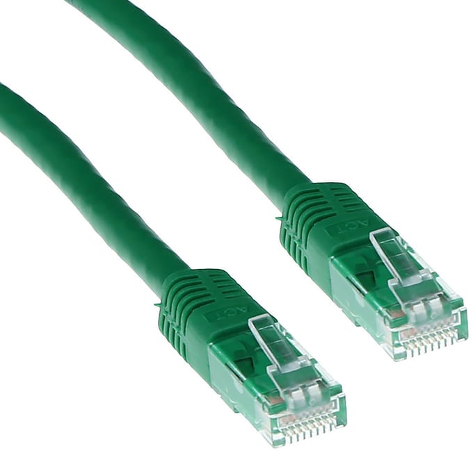 ACT Groene 2 meter U/UTP CAT6A patchkabels met RJ45 connectoren IB3902