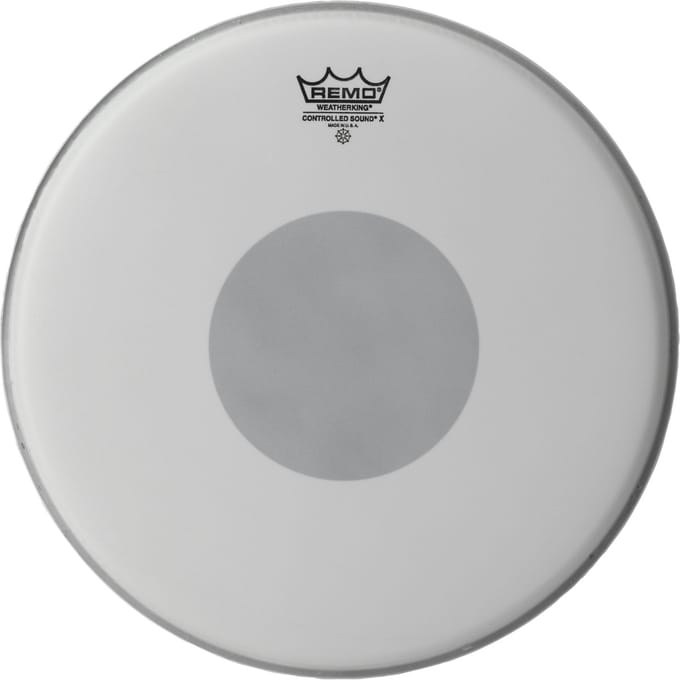 Remo Controlled Sound X 13", zwart Dot, Snaroodrum Batter - Snare drumvel