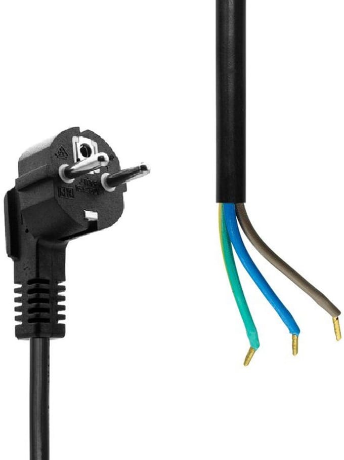 Schuko Open End power cord