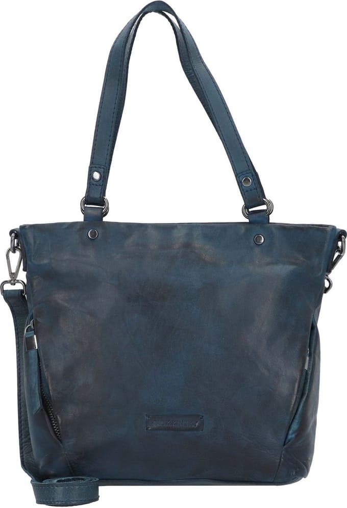 Jack Kinsky Nelson 3 Schoudertas Leer 26 cm - Dames - marine