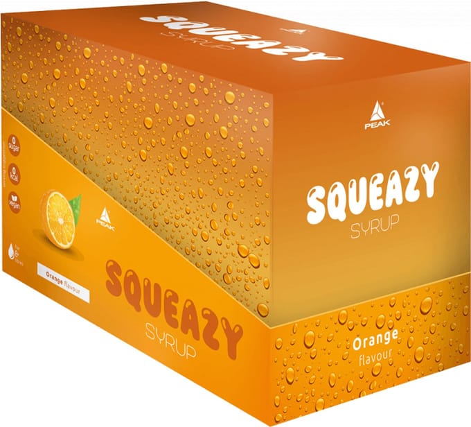 Peak Squeazy Syrup (10x65ml) Orange - Functionele voeding - Smaakstoffen/zoetstoffen