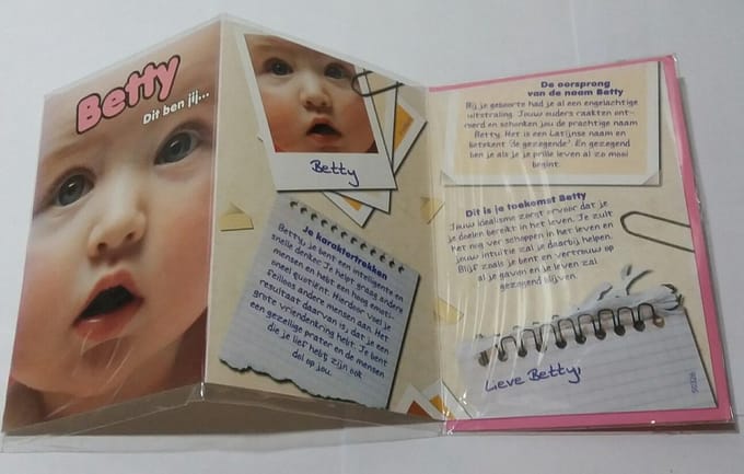 naam wenskaart - Betty