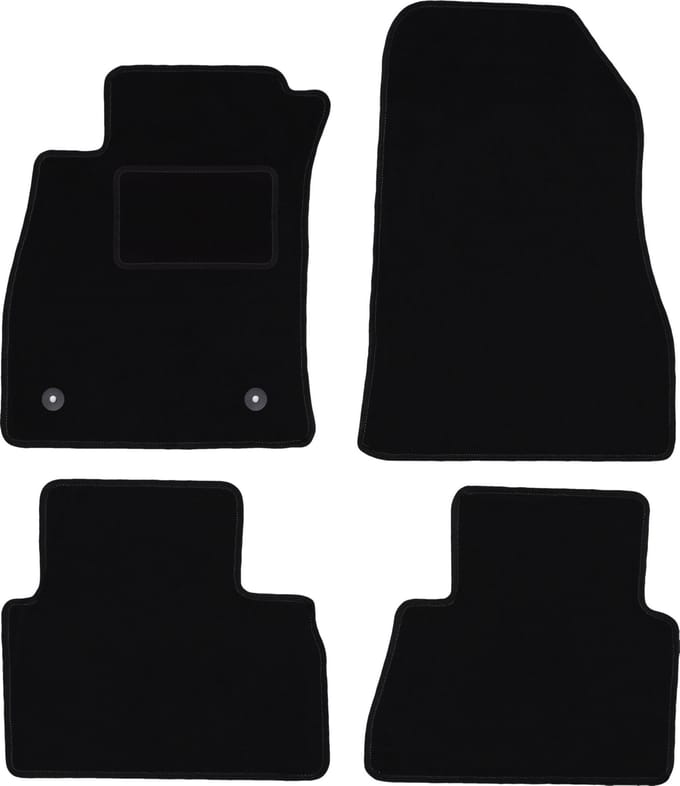 Zwarte veloursmatten voor: Nissan Juke F15 crossover (2010-2017)