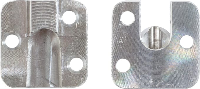 Onzichtbare balkdrager 30 x 30 mm voor blinde balkverbinding | Per Set