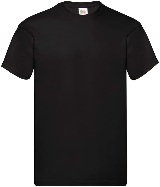 Fruit Of The Loom Original T Volwassen T-shirt Black - S