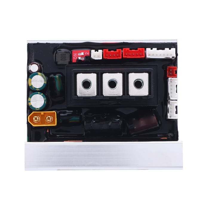 Carte de contrôle de trottinette électrique avec clignotants Mode piéton Contrôle Kit d'assemblage de carte mère Scooter black