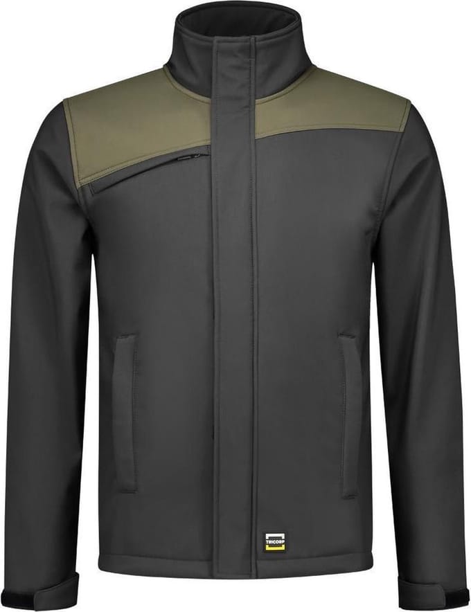 Tricorp Softshell Bicolor Naden 402021 - Mannen - Donkergrijs/Leger - S