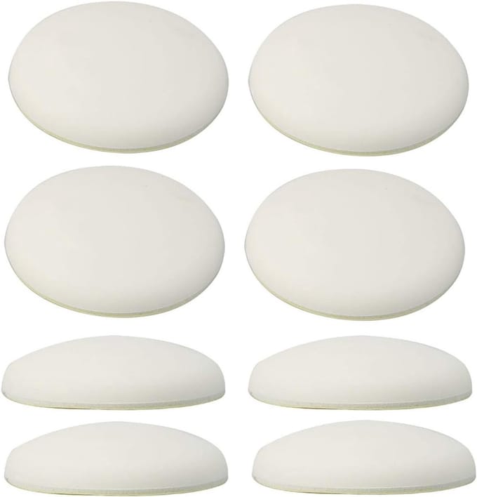 Deurwig Set - Deurstopper Rubber - Deuren Open Houden - Beschermt Muren - 8 Stuks - Wit