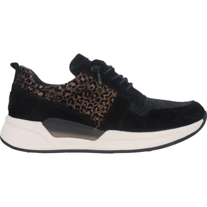 Gabor rollingsoft sensitive 96.955.84 - dames rollende wandelsneaker - Zwart - maat 37.5 (EU) 4.5 (UK)