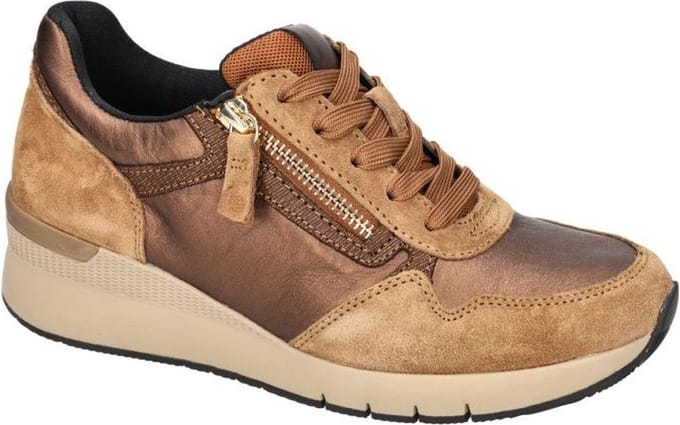 Gabor -Dames - brons - sneakers - maat 36