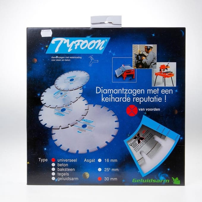 Diamantzaagblad Tyfoon universeel 300 AS 30MM