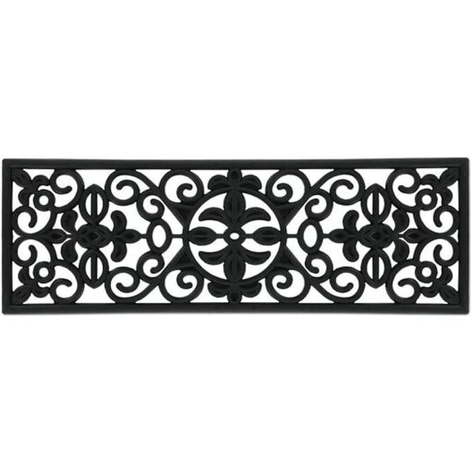 trapmat rubber - 75 x 25 cm - anti-slip - voor traptreden - zwart