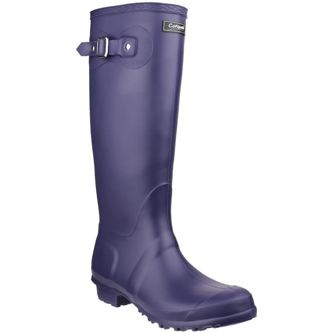 Cotswold Sandringham Buckle-Up Womens Wellington Boots (Paars)