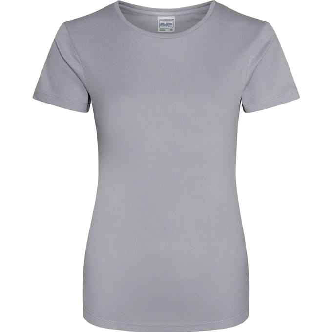 Dames sportshirt met korte mouwen 'Cool T' Heather Grey - S