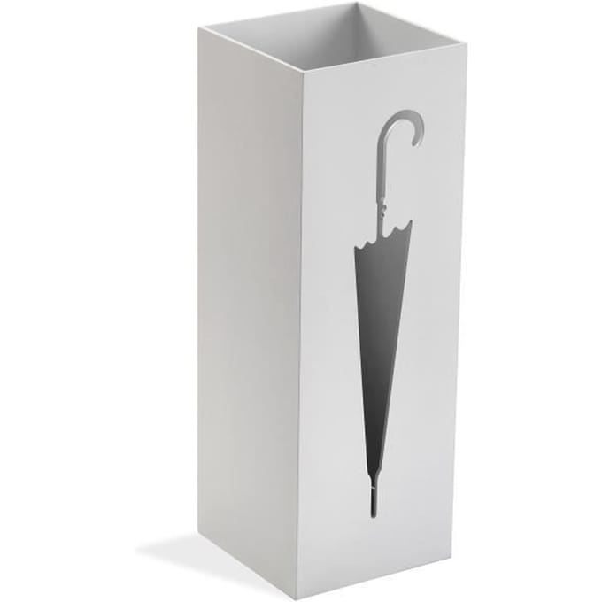 Paraplubak - VERSA - Pierot - MDF Hout - Wit - 48 x 22 x 22 cm wit