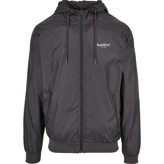 Heren Jas zomer met Ballin Est. 2013 Windjack Print - Grijs - Maat M