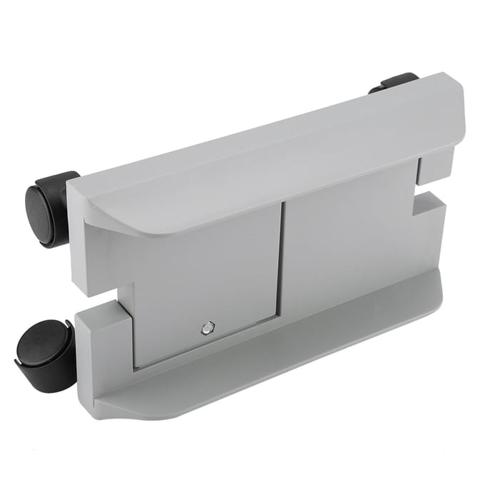 Verwijderbare Computerkast Standaard Houder Beugel Desktop Mainframe Opbergrek met Rem(Wit) White white