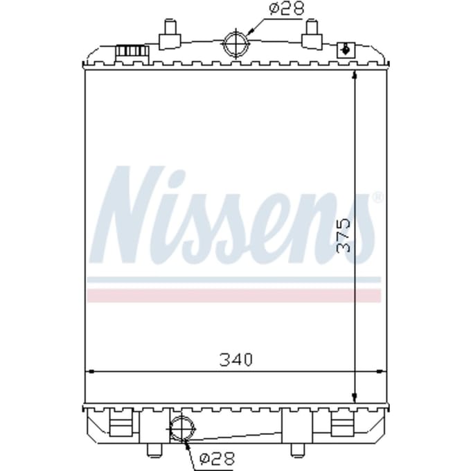Radiator, motorkoeling NISSENS 64687