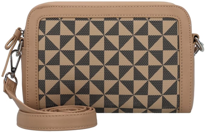 Gabor Schoudertas Meria Camera Bag Printed Black Lichtbruin