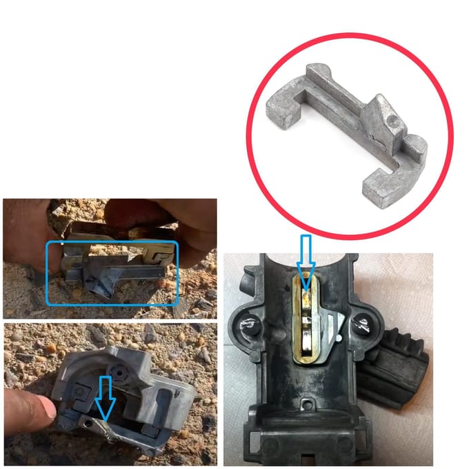 BSP502 Stuurwiel Contactslot Cilinder Golfclip voor BMW 3 Serie E36 5 E34 E39 E60 7 E32 E38 8 E31 X5 E53 32321095823