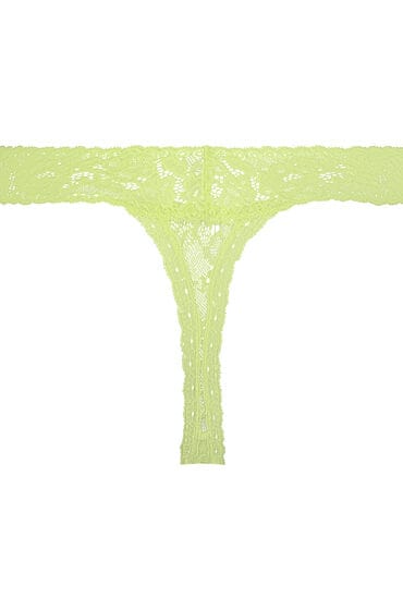 Hunkemöller Dames Lingerie String Madison - Groen - maat XS