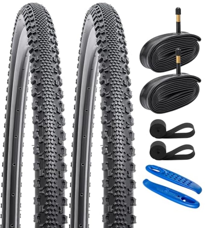 2 stuks 700C Fietsbanden en Heavy Duty Fietsbuizen
