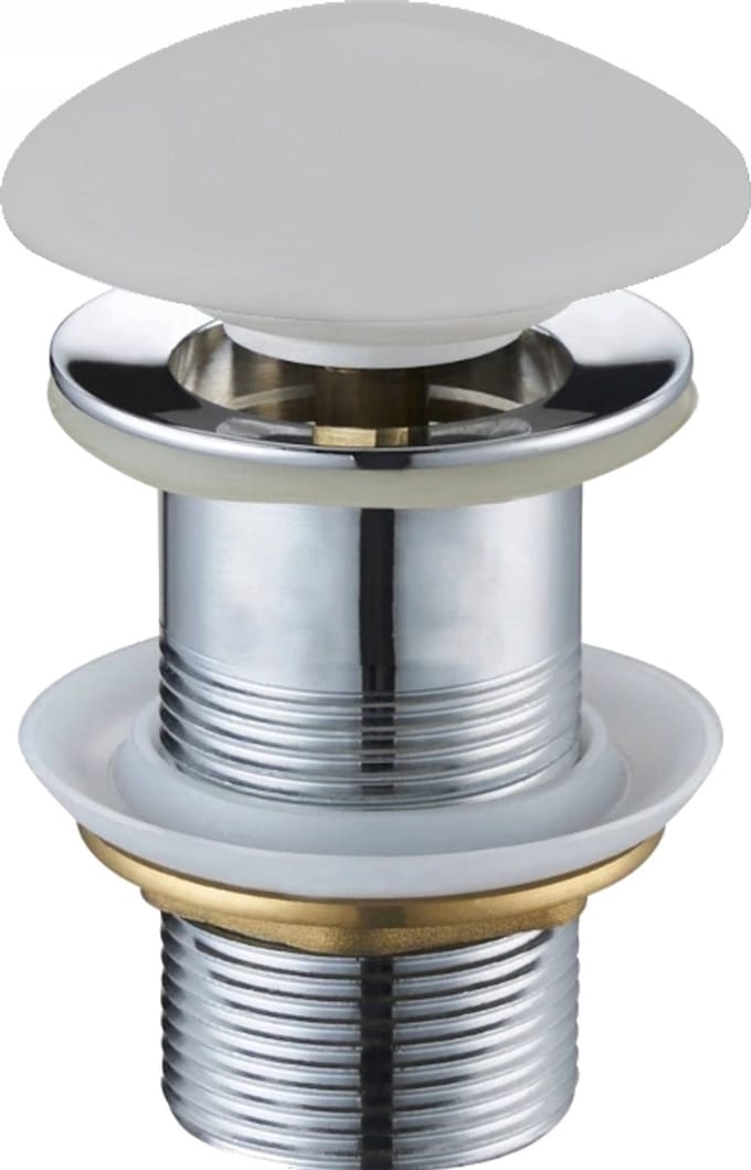 Mexen click-clack plug rond, platina keramiek mat - 79910-63