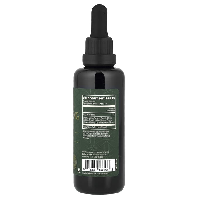 Rauw Kruidenextract™, 5 Ginseng, 59,2 ml (2 fl oz)