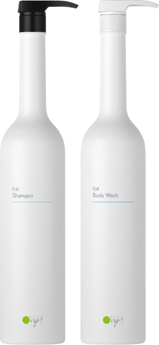 O’right Ice Duo Shampoo & Douchege- Extra voordelig - 2x 1L- natuurlijk
