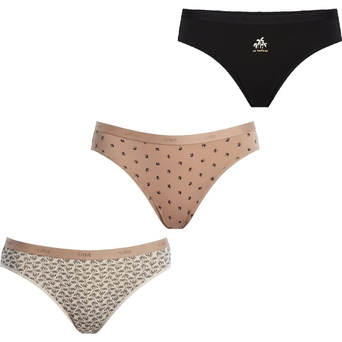 Pak-3 Stretch Katoenen Strings D4C17 voor Vrouwen