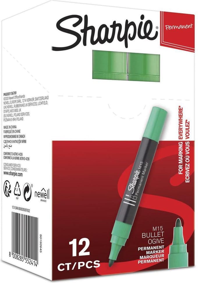 Sharpie permanent marker   -  M15   -  groen