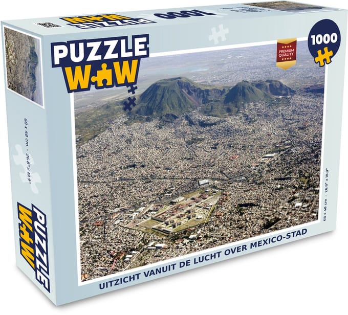 Puzzel Uitzicht vanuit de lucht over Mexico-stad - Legpuzzel - Puzzel 1000 stukjes volwassenen