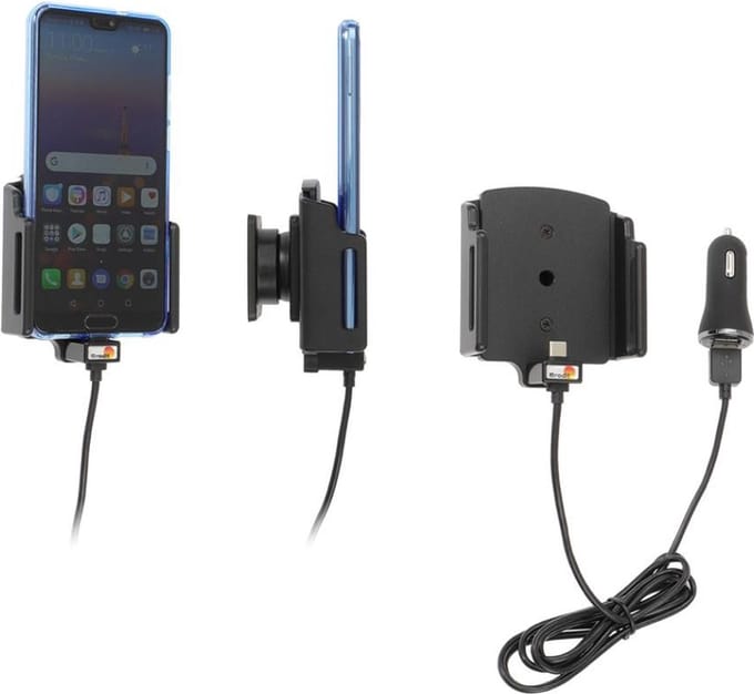 Brodit houder geschikt voor Universele houder USB-C met 12V USB plug 70-83mm / 2-10 mm