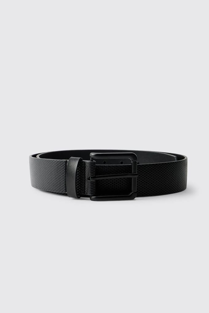 Riem Met Reliëf Textuur | Black | Size Large/XL