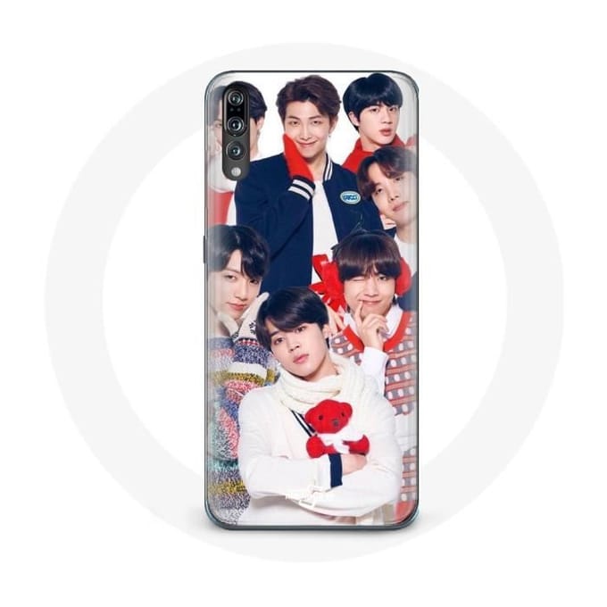 Coque pour Huawei P20 BTS Affiche Memebers Cadeau de Noël 2023